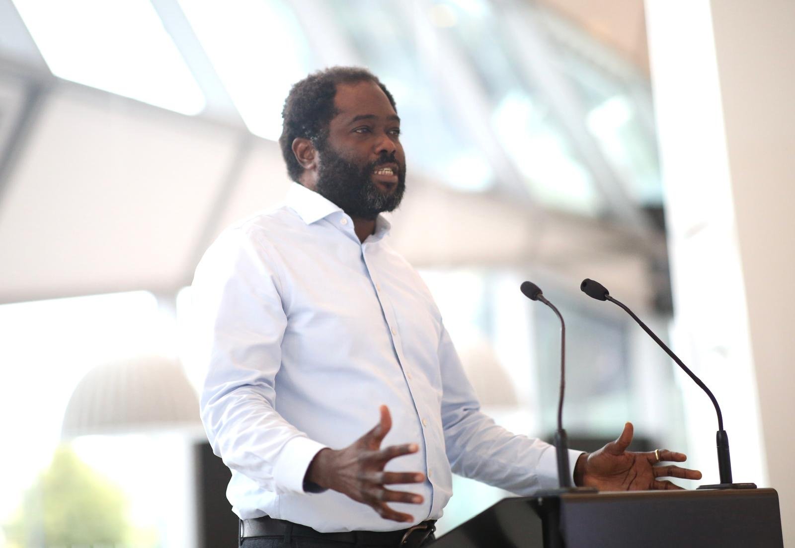 Ayo Akande speaking